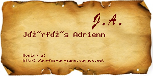 Járfás Adrienn névjegykártya